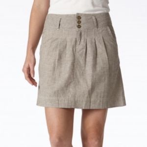 Royal Robbins Mini Skirt Linen Look Hemp & Organic Cotton Safari Khaki Taupe 12